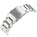 High Quality 22mm 24mm 26mm Classic Silver Black Solid Stainless Steel