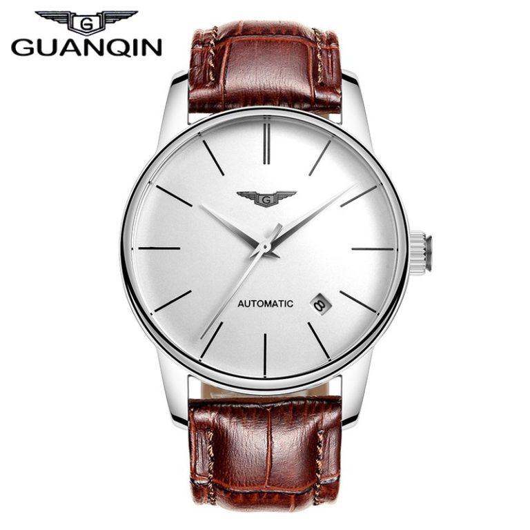 2018 GUANQIN Mens Watch Top Luxury Brand Mechanical Watches for Men Waterproof Sapphire Leather Men's Automatic Wrist Watches 2018 GUANQIN Mens Watch Top Luxury Brand Mechanical Watches