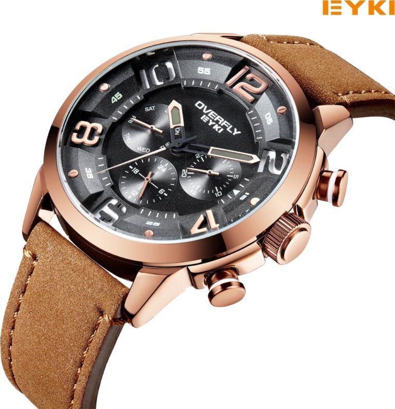EYKI Brand Men Watch Casual Leather Watches Waterproof Quartz Watch Military Wrist Watch Men Clock relogio masculino 2 EYKI Brand Men Watch Casual Leather Watches Waterproof Quartz Watch