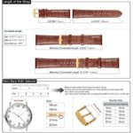 WOCCI 20mm Alligator Embossed Leather Watch Band