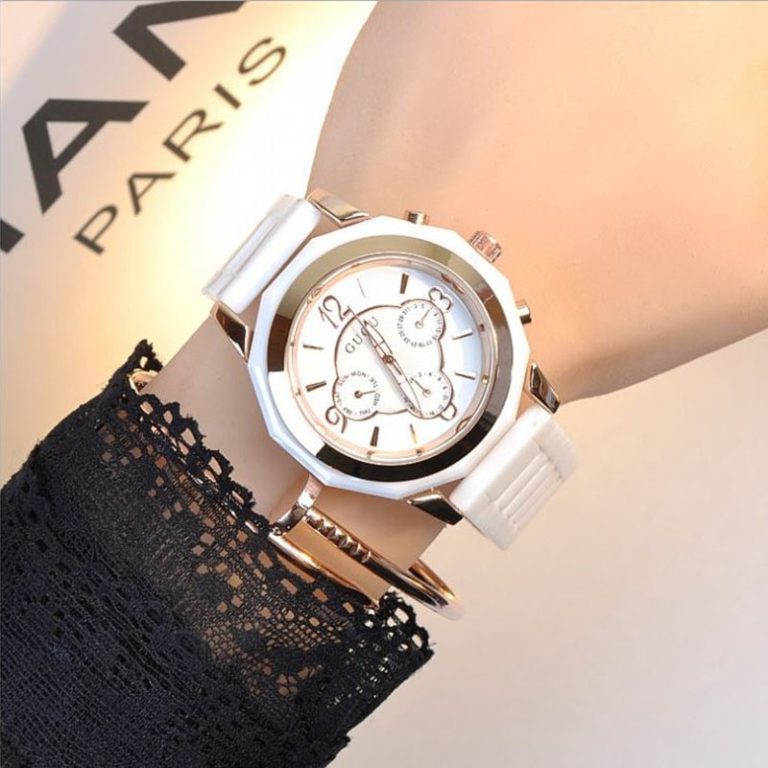GUOU Ladies Watch Top Brand Wrist Watches Ceramic Strap Calendar Fashion Watch Women Watches Luxury Clock saat relogio feminino 1 GUOU Ladies Watch Top Brand Wrist Watches Ceramic Strap Calendar