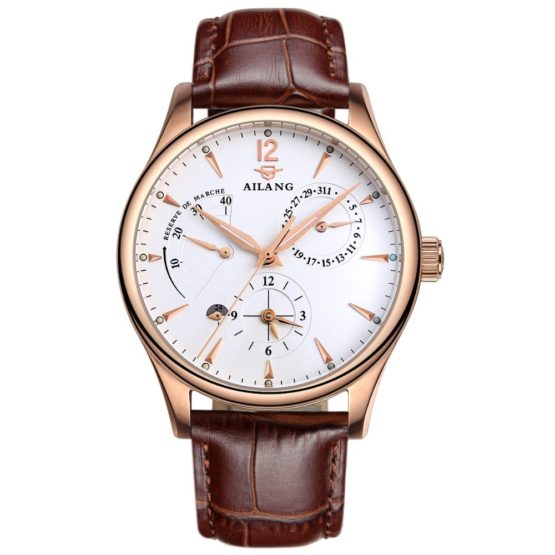 Famous brand AILANG Mechanical Watch Multifunction Calendar Business