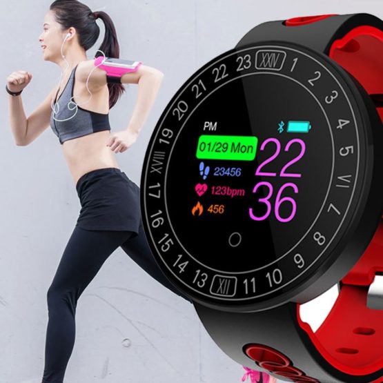 Fitness Smart Watch Sports Heart Rate Monitor Blood Pressure Waterproof