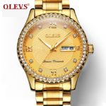 2018 Top Brand Luxury Diamond Watch Men Golden Stainless Steel