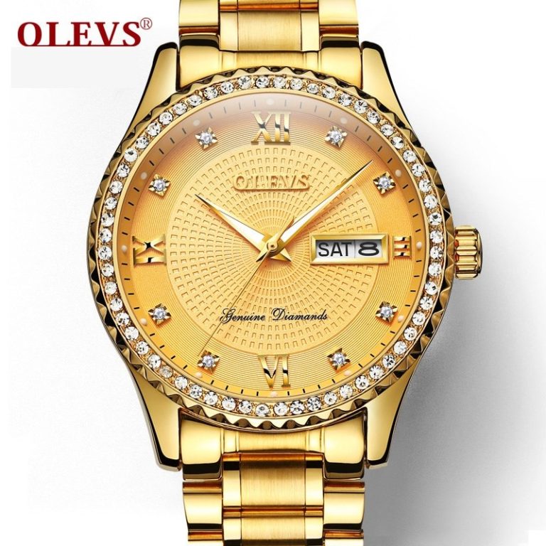 2018 Top Brand Luxury Diamond Watch Men Golden Stainless Steel Quartz Watches Casual Business Waterproof Wrist watch Relogio New 2 2018 Top Brand Luxury Diamond Watch Men Golden Stainless Steel