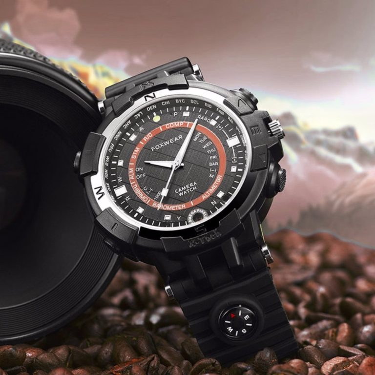 New Sport Smart Watch Men Wifi Camera HD 1280x720P IP Camera Fox8 Smartwatch Mini Car Digital Video Recorder with LED floodlight New Sport Smart Watch Men Wifi Camera HD