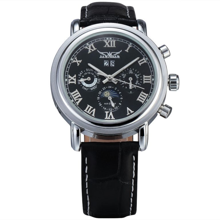 Classic Dual Movement Design Automatic Quartz Watches Clock Mens Watches