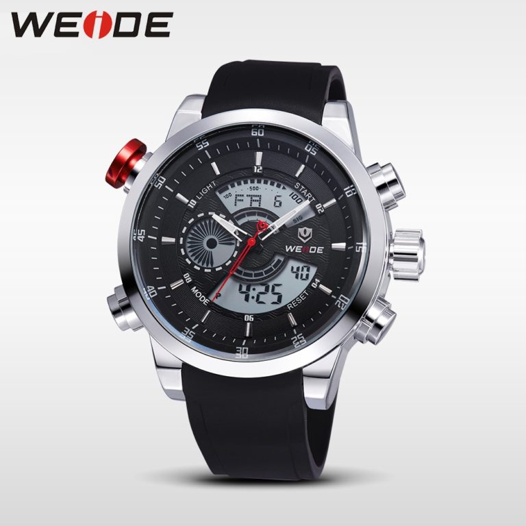 WEIDE Fashion Watches Men Luxury Brand Quartz Hour Analog Digital Sports