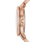 Fossil Women's Stella Rose Gold Chronograph Watch: Effortlessly Elegant with Crystal Detailing