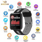 BINSSAW Men Women Smart Watch Sport Step Blood Pressure Bluetooth