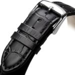 iStrap 20mm Genuine Calf Leather Watch Band Alligator Grain Padded