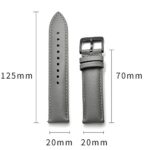 LEUNGLIK 20mm Watch Band Quick Release Leather Watch Bands