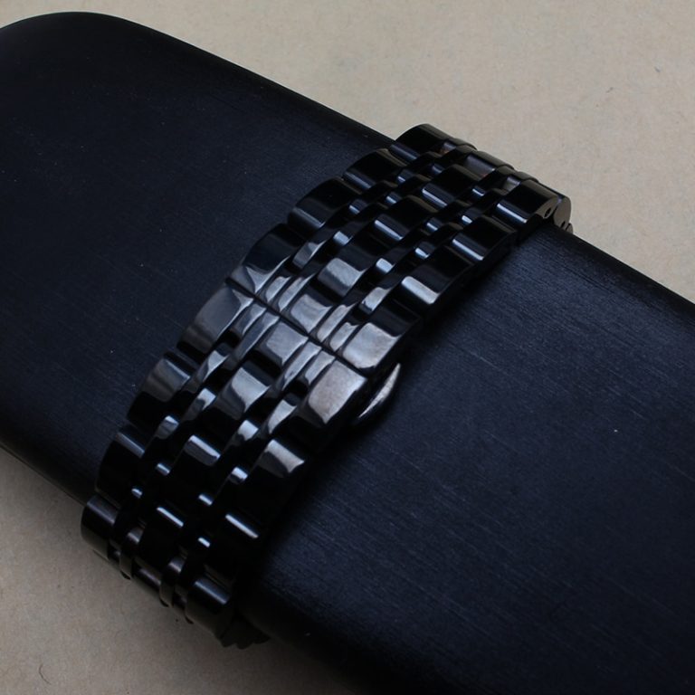 14mm 16mm 18mm 20mm 22mm New Mens Black Solid Stainless Steel Mens Metal Watch Band Bracelet Strap For Smart watch 1 New Mens Black Solid Stainless Steel Mens Metal Watch Band Bracelet Strap