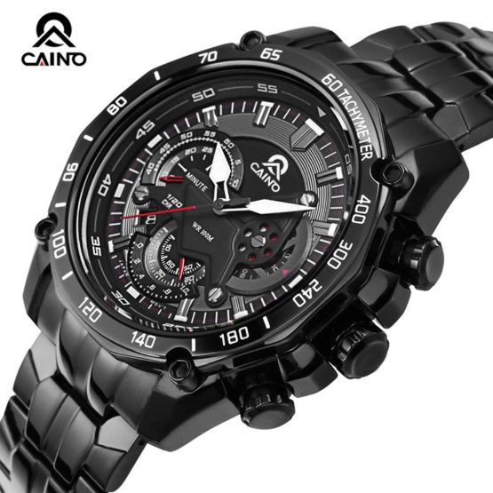 CAINO Men's Fashion Business Sports Watches Luxury Quartz Wrist Watch