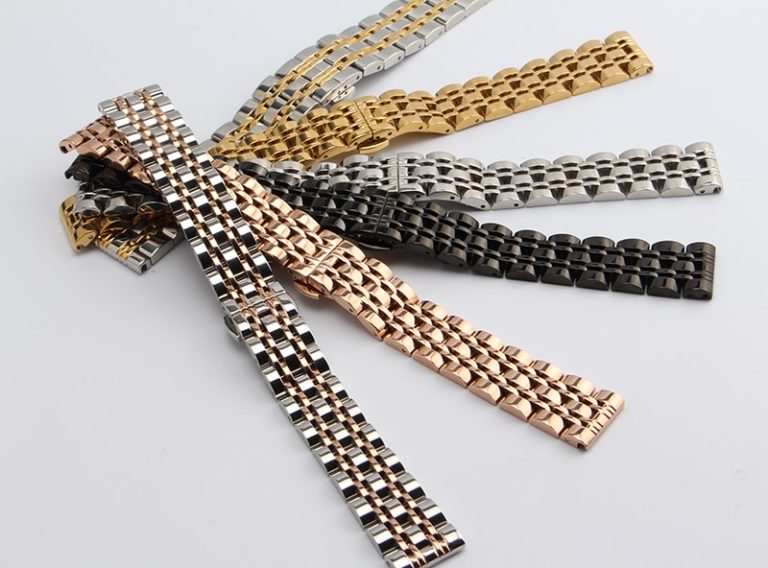 new Black Metal Watchband Waterproof Divers Watch Strap Band Size 14mm 16mm 18mm 20mm For brand men watches common straight end 2 new Black Metal Watchband Waterproof Divers Watch Strap Band