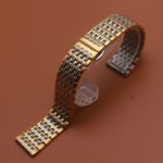 Original Silver and gold color watch Band Stainless steel metal bracelet