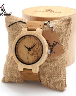 BOBO BIRD Men's wooden watches Simple Deer Design Men Top Brand Wood