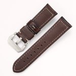 Carty Mens Watch Strap Oil Wax Calfskin Handmade Leather Watch Band