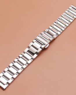 Silver watchband bracelet strap 18mm 20mm 22mm 24mm 26mm