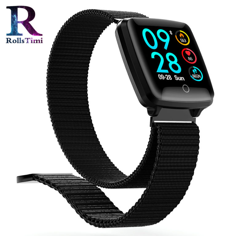 New Smartwatch Waterproof Mesh Steel Smart Watch Women Fitness/Sleep Tracker Real-Time Heart Rate Monitor Sport Watch Men Clock New Smartwatch Waterproof Mesh Steel Smart Watch Women