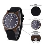 Marino Mens Canvas Wooden Watch - Wrist watches for Men