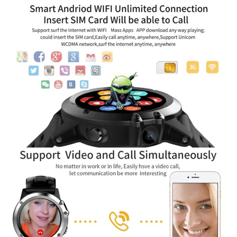 OGEDA 2019 H1 Smart Watch Android 4.4 Waterproof