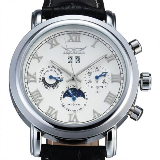 Classic Dual Movement Design Automatic Quartz Watches Clock Mens Watches