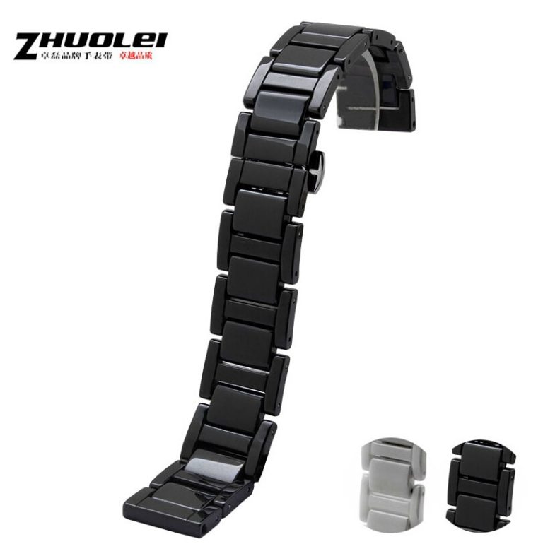 20mm Ceramic Watchband for Samsung Gear Smart Watch Band Link Strap Bracelet