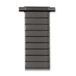 Twist-O-Flex Black PVD Stainless Steel Stretch Watch Band