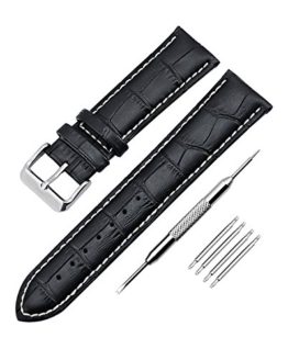ZEIGER Swiss Army Waterproof Leather Wrist Replacement Watch Bands