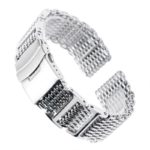 20/22/24mm Silver Stainless Steel Watchband Replacement Bracelet Men