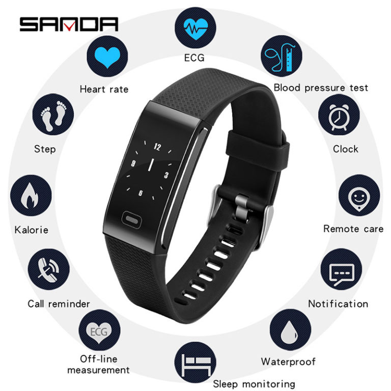 SANDA Smart Watch IP67 Waterproof Heart Rate Monitor Blood Pressure Fitness Bluetooth Men Women Smartwatch For Android IOS 1 SANDA Smart Watch IP67 Waterproof Heart Rate Monitor Blood Pressure