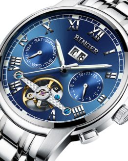 Switzerland Mechanical Watch Men Wristwatches Sapphire Binger