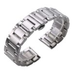 High-Quality Stainless Steel Metal Watch Bracelets for Men & Women - 18mm to 24mm