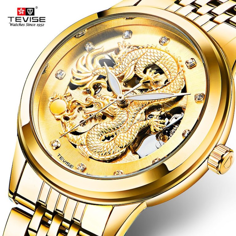 TEVISE Dragon Watch Men automatic mechanical tourbillon watches fashion mens watches automatic self-wind Steel Wrist Watch 1 TEVISE Dragon Watch Men automatic mechanical tourbillon watches fashion