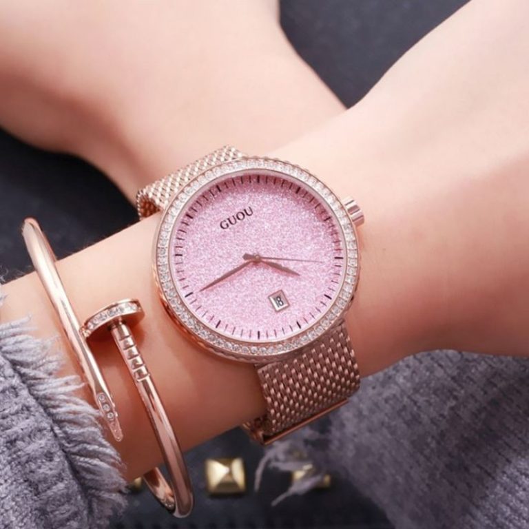 GUOU Fashion Ladies Wrist Watches Women Watches Luxury Diamond Watch