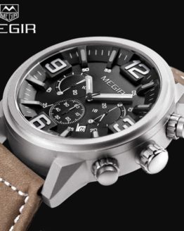 2017 Top Luxury Brand MEGIR Sports Watches Men's Quartz Chronograph