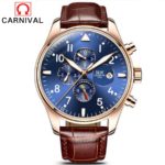 Carnival Top Brand Luxury Mens Watches Sapphire Fashion Mechanical Watch