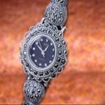 Elegance in Every Tick: 925 Silver Marcasite Bracelet Watch ⌚