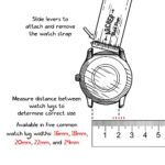 Transform Your Watch Instantly with Archer Silicone Quick Release Watch Band - Ideal for Fossil, Moto, Samsung, and More (Black, 18mm)