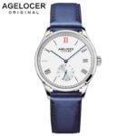 Agelocer brand women bracelet watch France leather ladies wrist watch