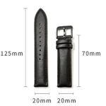 LEUNGLIK 20mm Watch Band Quick Release Leather Watch Bands