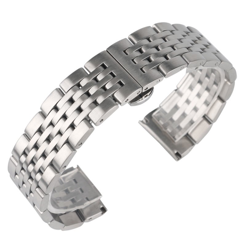 High Quality Silver 20mm 22mm 24mm Watch Band Stainless Steel Best