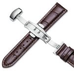 iStrap 22mm Calf Leather Stitched Replacement Watch Band