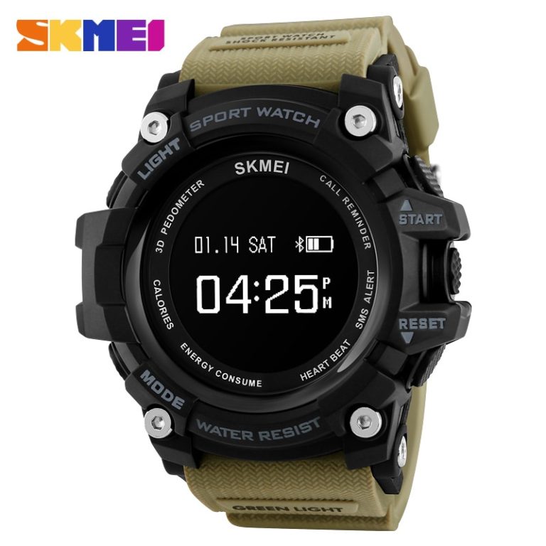 Smartwatch For Iphone IOS Android Rechargeable Heart Rate Monitor Bluetooth Digital Sports Watches Men Pedometer Calories SKMEI 1 Smartwatch For Iphone IOS Android Rechargeable Heart Rate