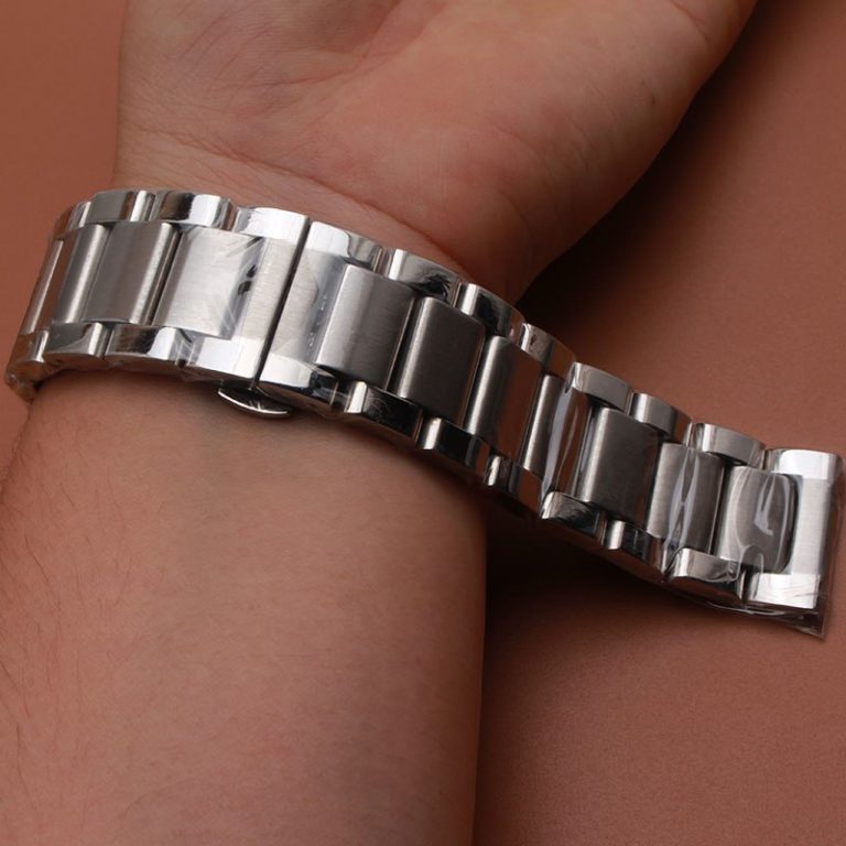 Straight Ends wrist Watches band stainless steel accessories men women watchbands straps 18mm 20mm 22mm 24mm polished with matte Straight Ends wrist Watches band stainless steel accessories men women