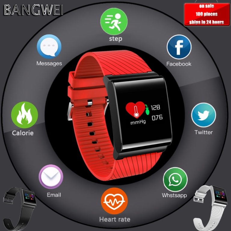 BANGWEI Smart Watch for Blood Pressure Blood Oxygen Heart Rate