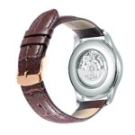 iStrap 20mm Calfskin Replacement Watch Band with Rose Gold Pin Buckle