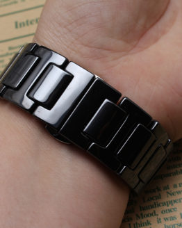 New Top quality Black Ceramic watcbands strap Belt bracelet band women men