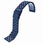 Dark Blue Stainless Steel 20mm Watch Band Metal Strap Watch Bands